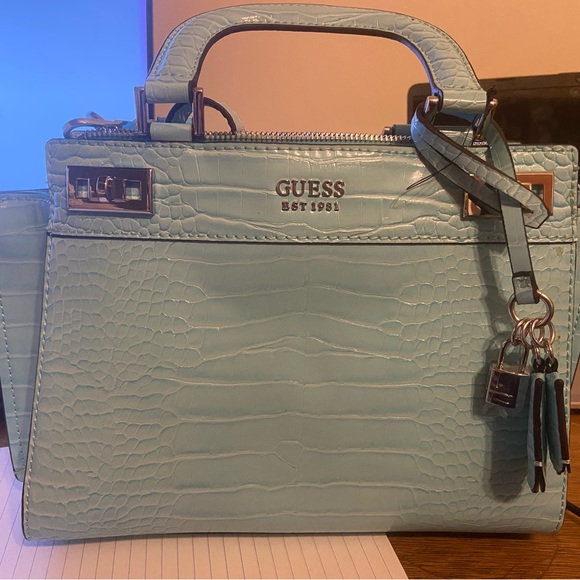 Guess Handbags - NWT Guess Aqua Katey, gorgeous color